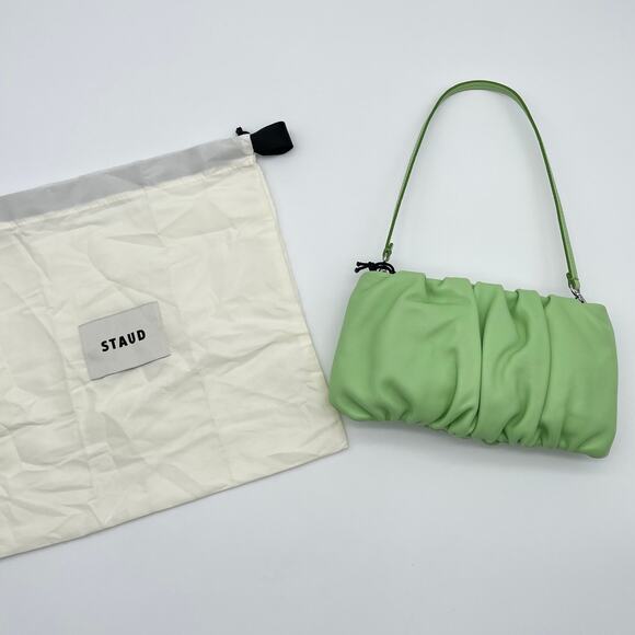 STAUD | NWT Bean Convertible Bag in Agave Mint Green Leather - Picture 11 of 11